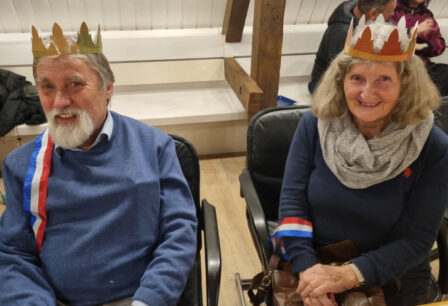 Wie im richtigen Leben: Christa und Jürgen Bückmann sind das Königspaar beim Galette de Roi